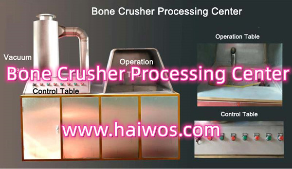 Pets Bone Crusher Processing Center with Vacuuming function